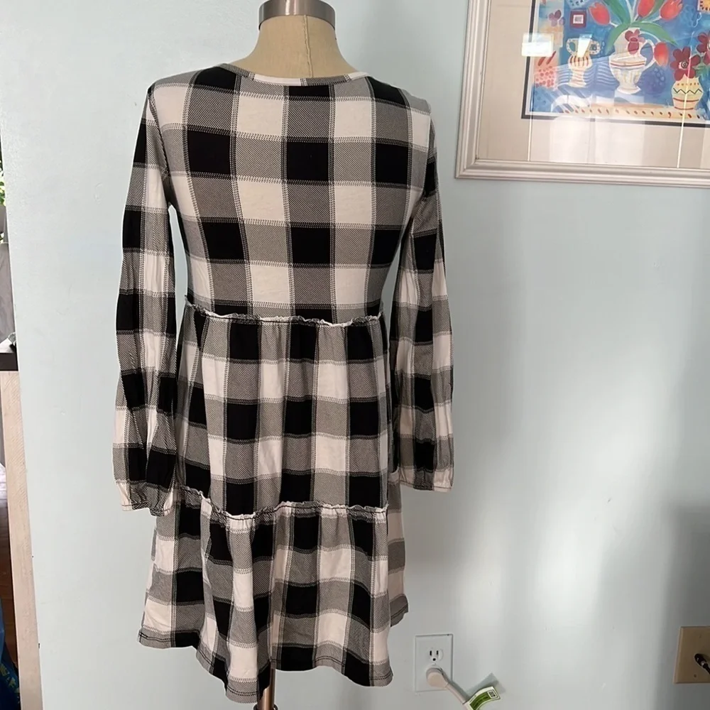 Old Navy Plaid GIRLS Jersey Knit Dress size XL 14-16